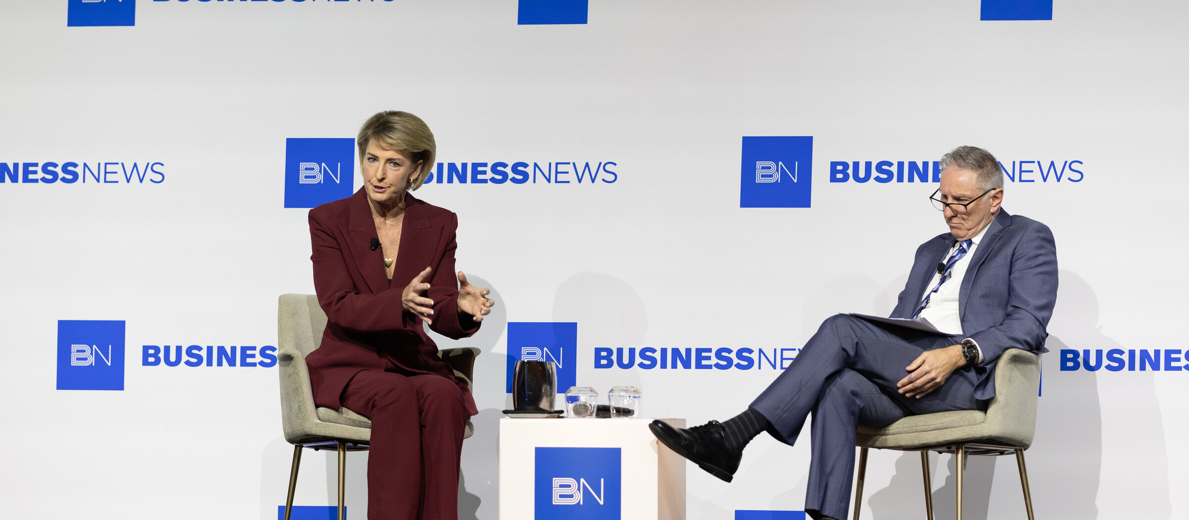Michaelia Cash in conversation at the Business News Politics and Business Breakfast in Perth